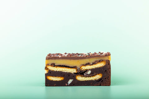 Jaffa Cake Millionaire Brownie