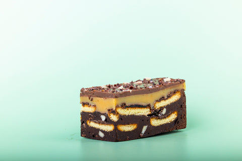 Jaffa Cake Millionaire Brownie