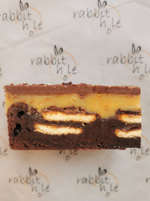 Jaffa cake millionaire brownie