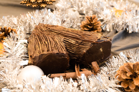 Brownie Yule Log